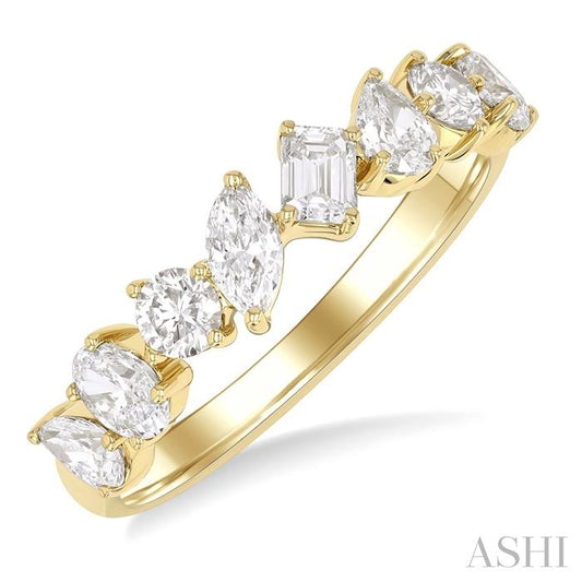 14KY 1.10CT MIXED FANCY SHAPE  BAND