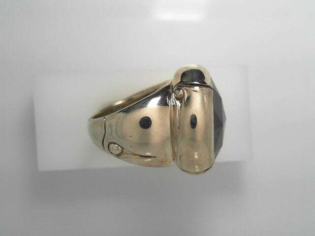 LADIES JOHN HARDY HEMATITE ROUND RING