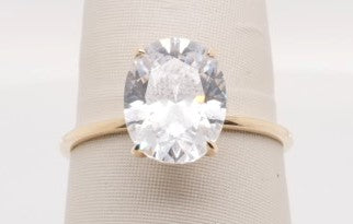 LADIES 14KY OVAL SOLITAIRE 2CT CENTER SEMI-MOUNT