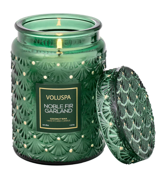 Noble Fir Garland 3W Hearth