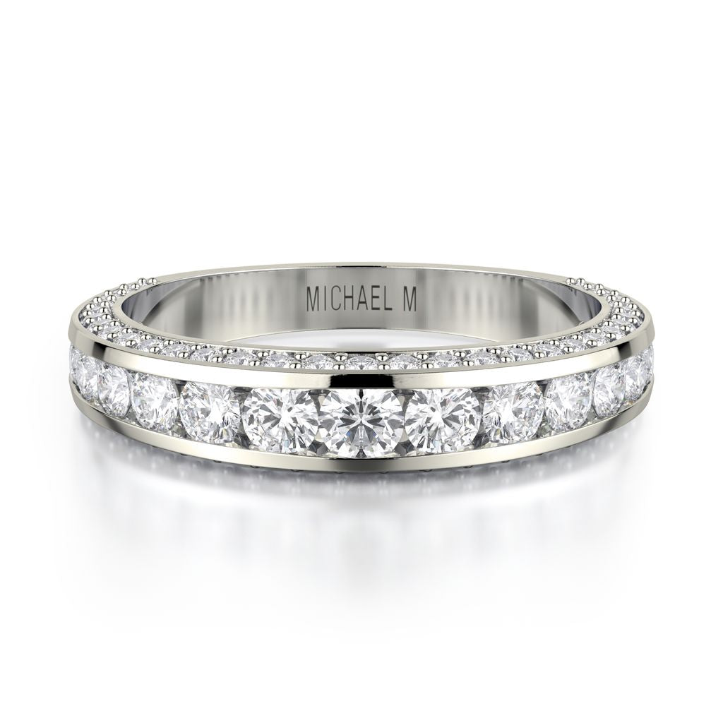 MICHAEL M 18K WG BAND 0.77CTW R399B