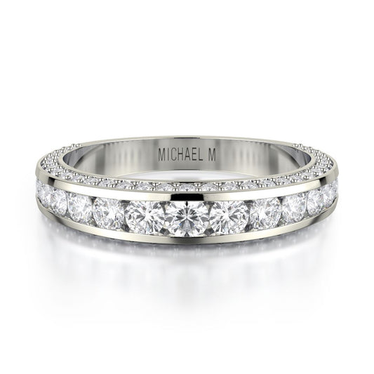 MICHAEL M 18K WG BAND 0.77CTW R399B