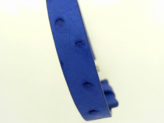 OSTRICH BRACELET BLUE