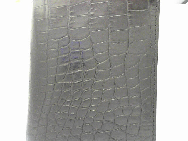 EURO ID WALLET - CROCODILE BLACK