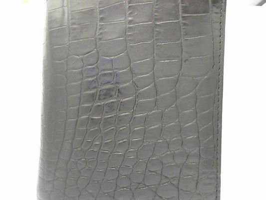 EURO ID WALLET - CROCODILE BLACK