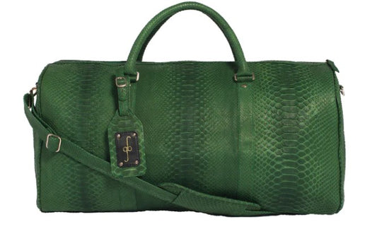 DUFFEL BAG - GREEN PYTHON