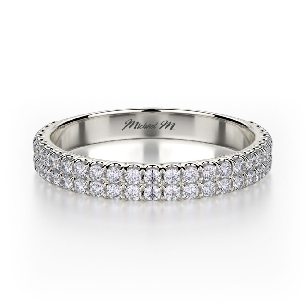 MICHAEL M 18K WG BAND 0.52CTW R483B
