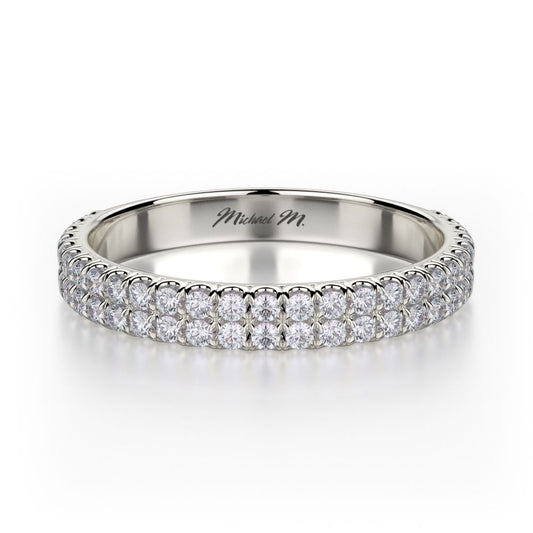MICHAEL M 18K WG BAND 0.52CTW R483B
