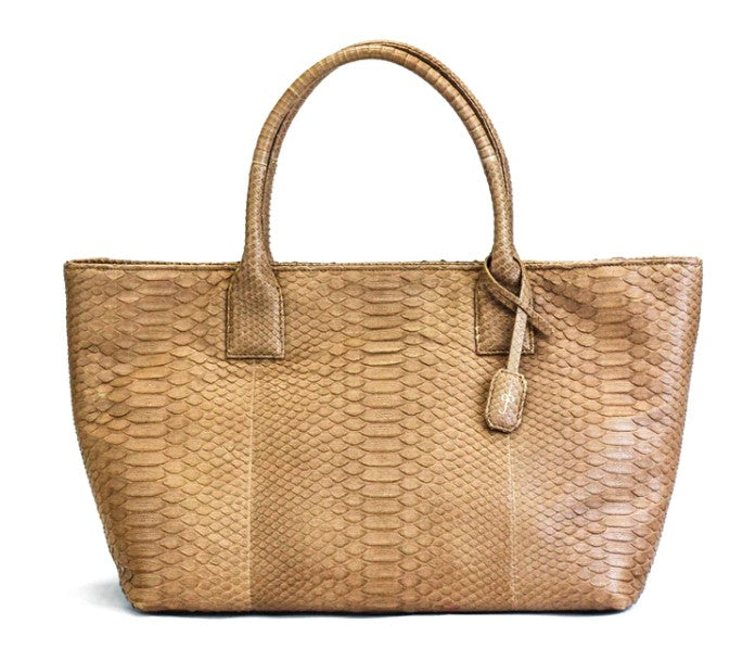 BAJIA BAG - PYTHON LIGHT BROWN