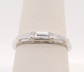 LADIES PLAT 3 BGT BAND 0.51CTW