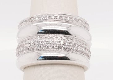 LADIES 18KW FASHION RING