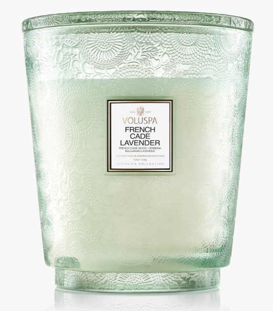VOLUSPA FRENCH CADE LAVENDER 123OZ  5W HEARTH CANDLE
