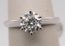 14K WG ROUND DIAMOND SOLITAIRE APX 0.80CTW I2/H