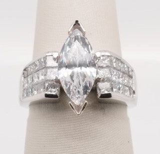 ND PLATINUM 3 ROW INVISIBLE SET SEMI- NO SIZING 1.75CTW