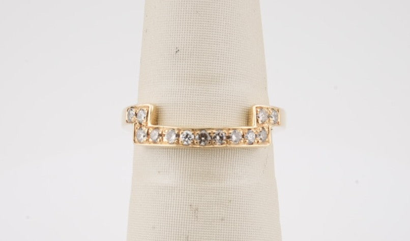 LADIES 14K YG DIAMOND BAND 0.20CTW