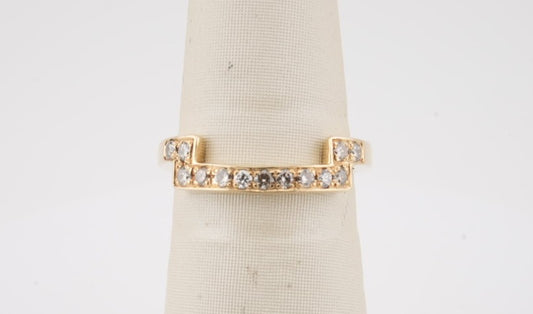 LADIES 14K YG DIAMOND BAND 0.20CTW