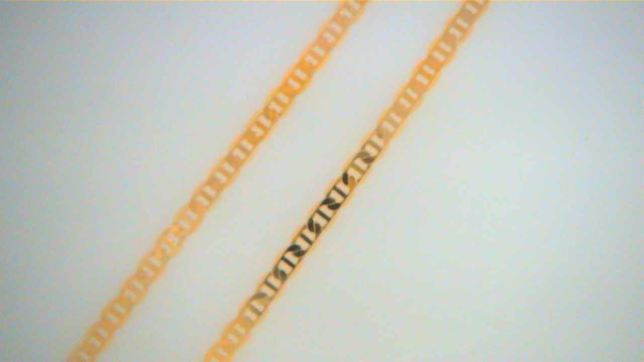 14K YG FANCY LINK CHAIN 17"