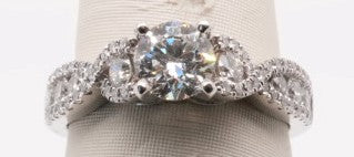 14K WG DIAMOND RING CENTER 0.83CT SI1/I GSI 16706823301