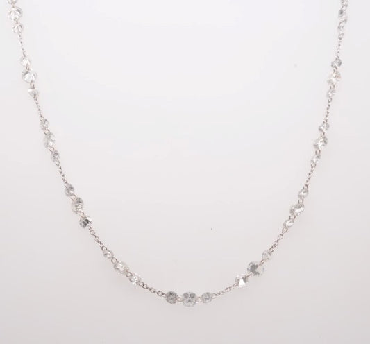 18K WG RUBY 2.59CTW AND DIAMOND 1.01CTW NECKLACE