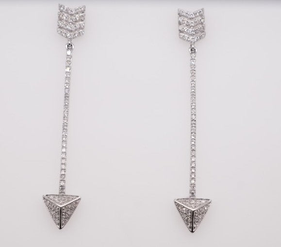 EFFY 14K WG .49 CTW DIAMOND EARRINGS