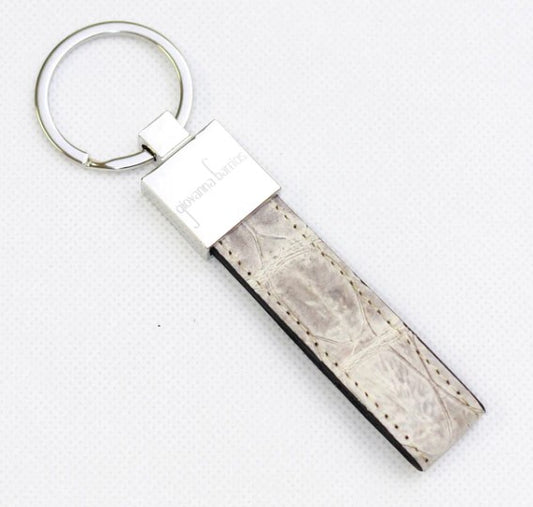 KEY HOLDER CROCODILE- CREAM/GRAY