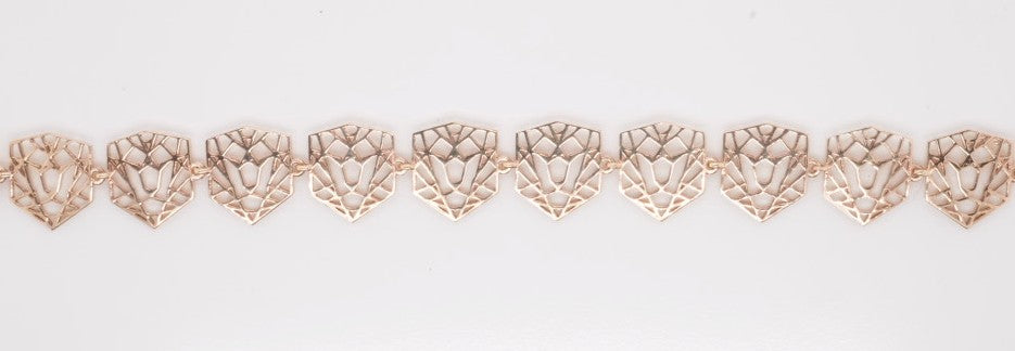 LADIES 14K CLJ LINK BRACELET
