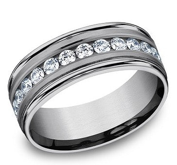 TANT .96CTW DIA 8MM GENTS BAND SZ 10