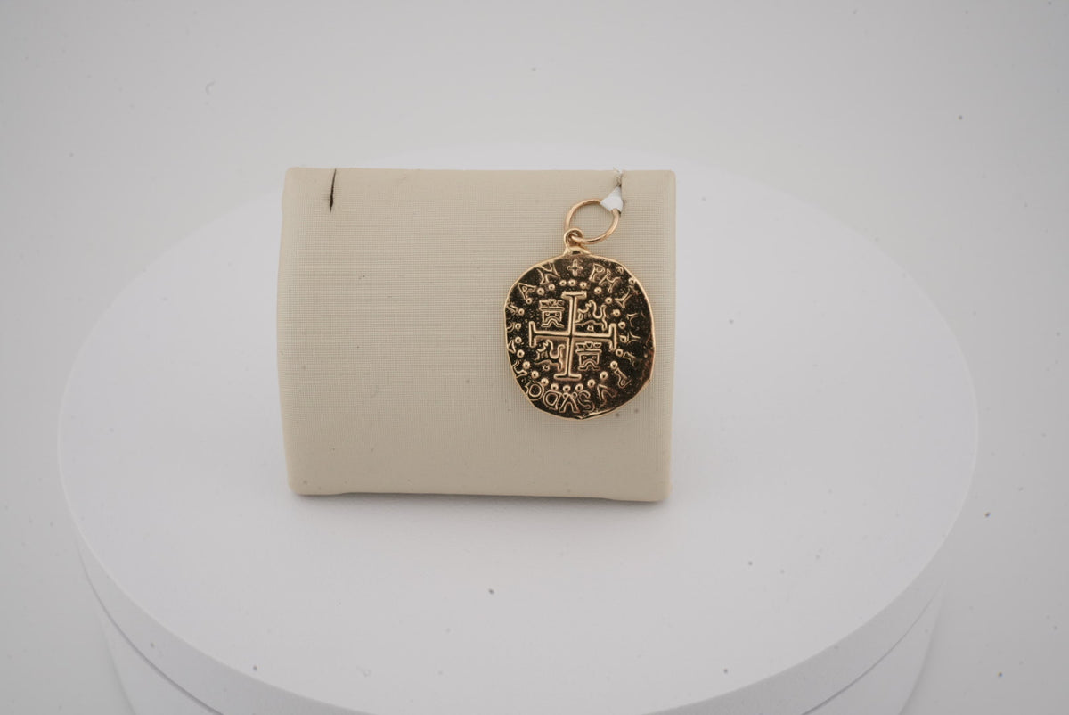 14K YG ATOCHA COIN CHARM