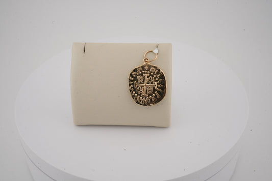 14K YG ATOCHA COIN CHARM