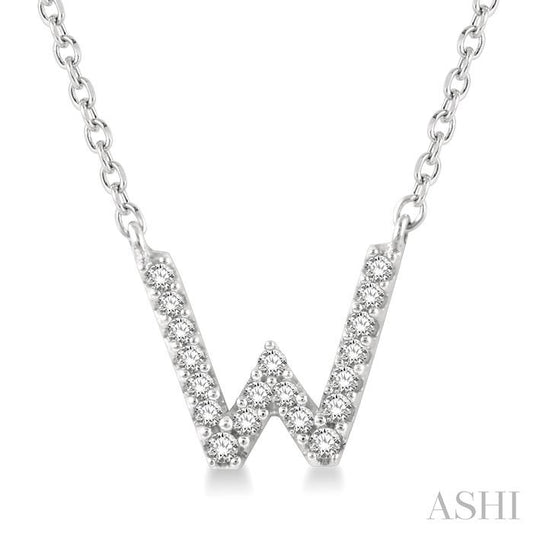 14K WG DIAMOND INITIAL W 0.06CTW