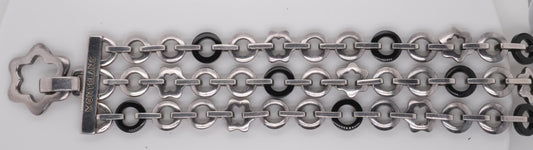 MONT BLONC STAR & ONYX BRACELET SS