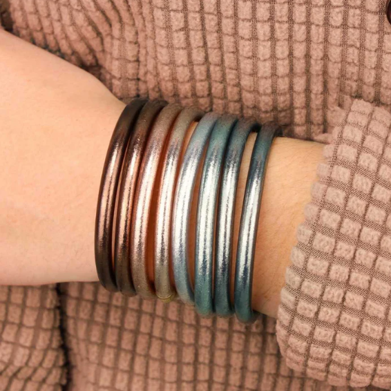 MOON ALL WEATHER BANGLES SM SET OF 4