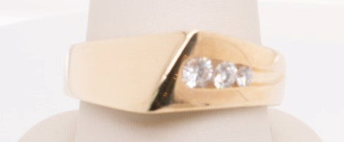 ESTATE GTS 14K YG DIAMOND BAND APX .50CTW