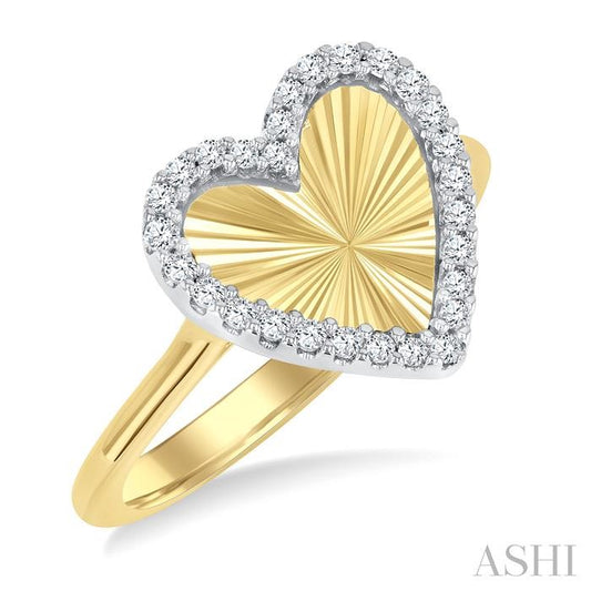 10KY .15CT DC HEART RING