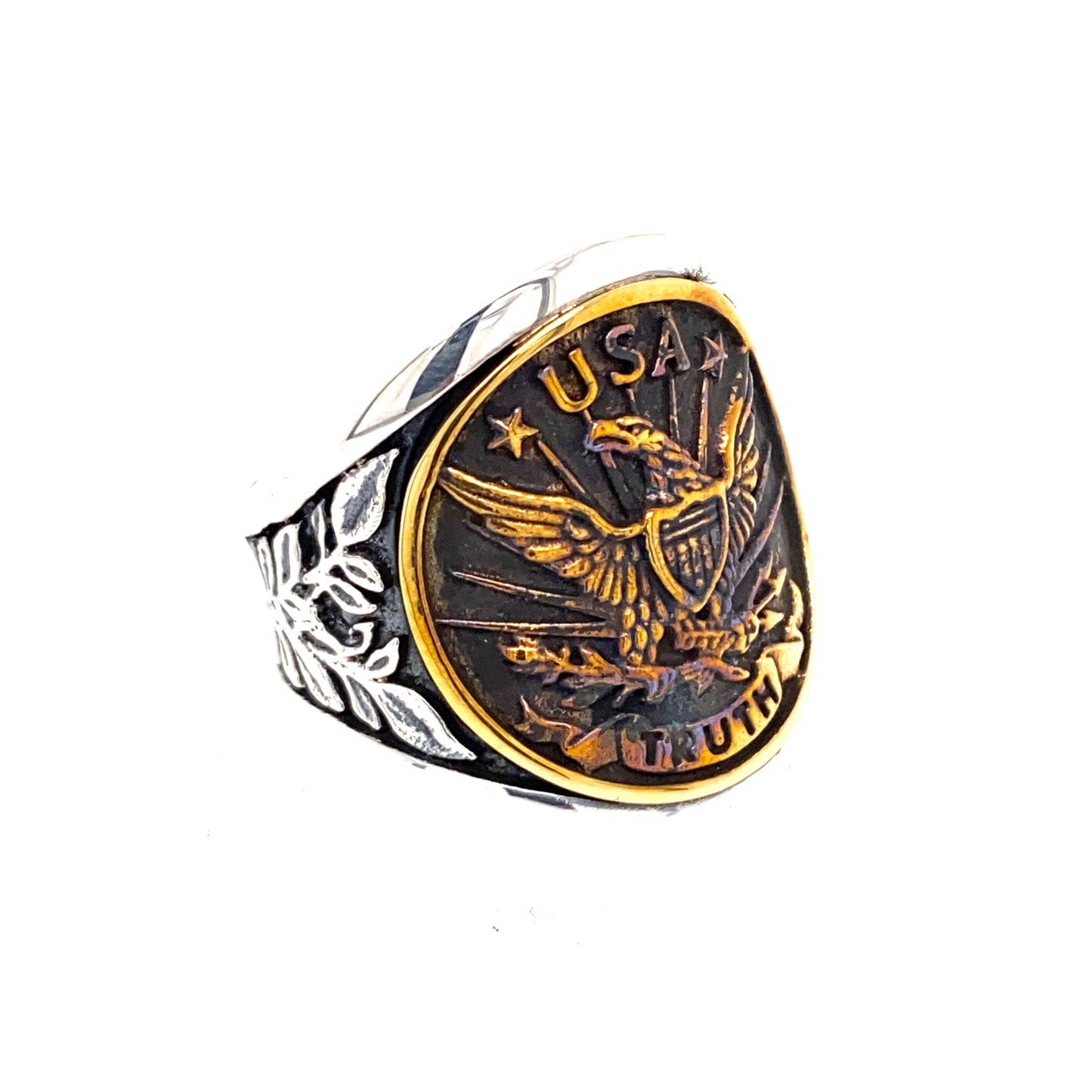 925 KING BABY EAGLE CIGAR BAND RING SIZE 10