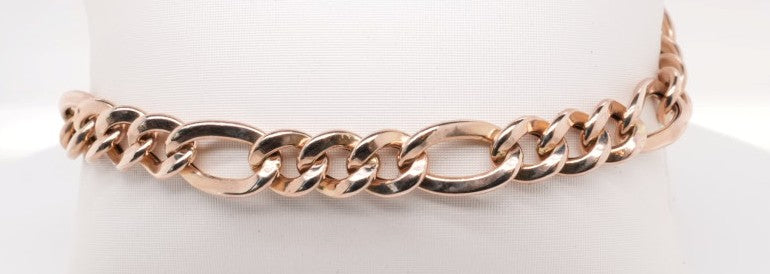 14KYG 6.7DWT FIGAROE BRACELET