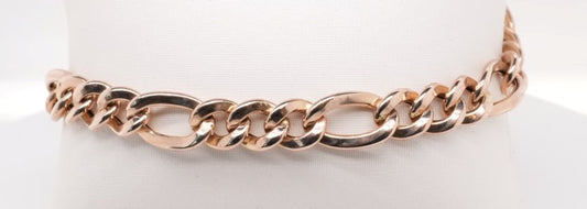 14KYG 6.7DWT FIGAROE BRACELET