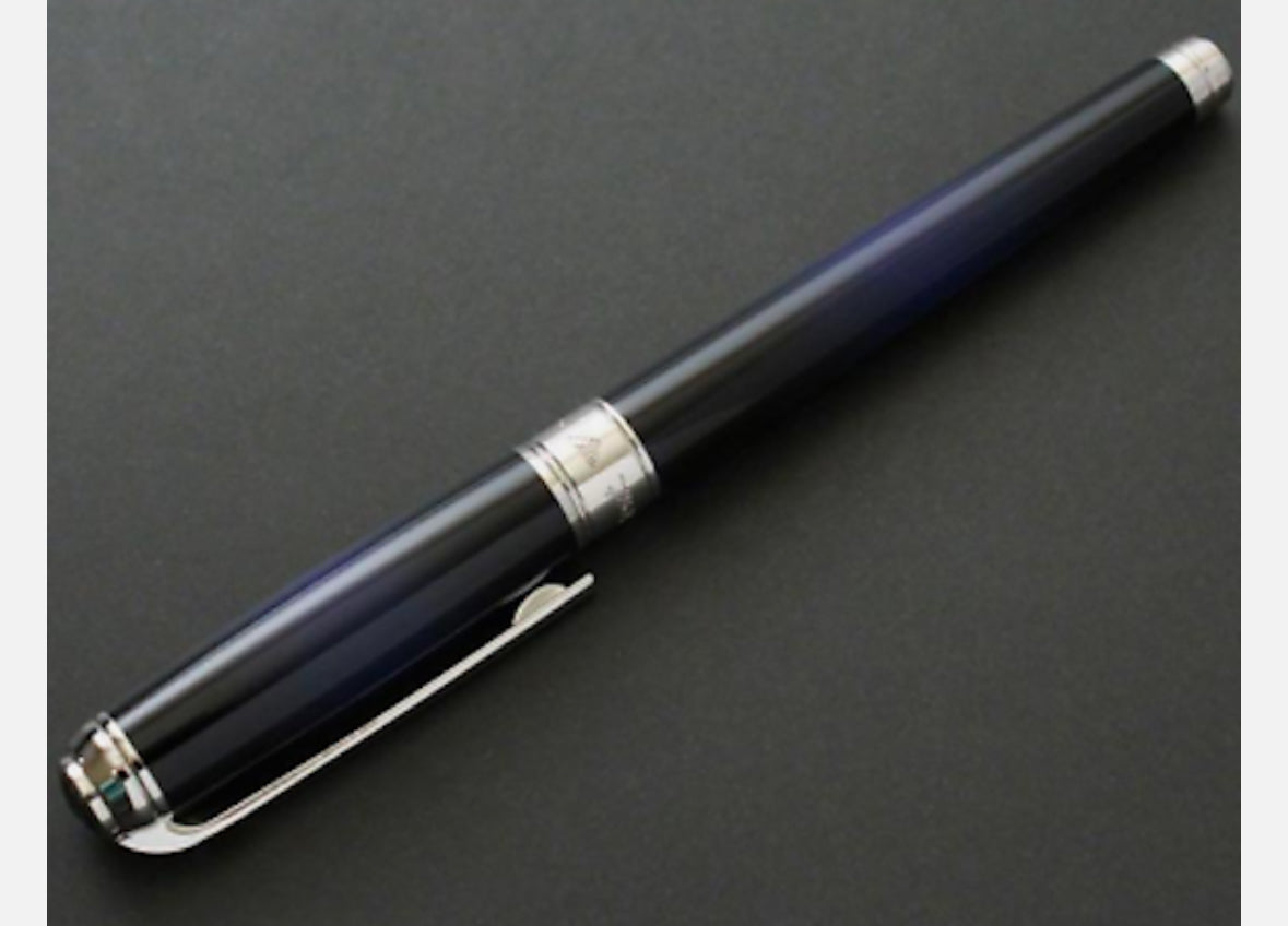 S.T. Dupont Line D Atelier Sunburst Blue Medium Pen, 410105M