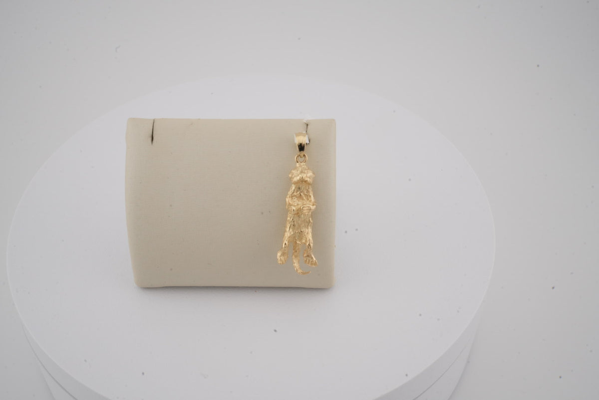 14K YG DOG CHARM