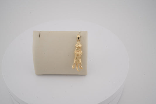 14K YG DOG CHARM