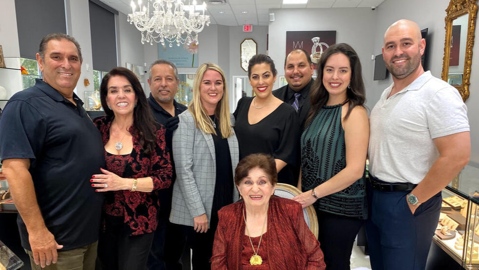 The Casa Leon Jewelers Family smile for a photo at their Lake Mary location.