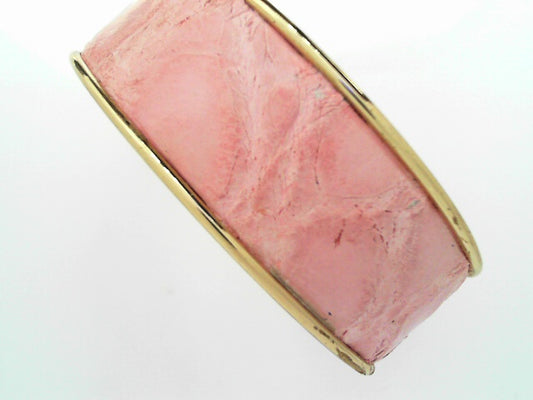 LARGE CUFF BRACELET - ALLIGATOR