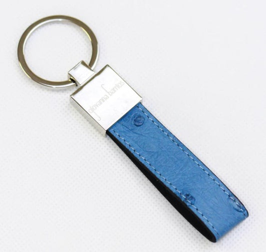 KEY HOLDER OSTRICH - LIGHT BLUE