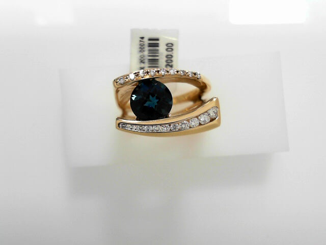 14K YG 1.0 CT LBT 26PT .44 CT DIA RING FRANK REUBEL DESIGNS