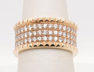 MICHAEL M 14KYG  WIDE BAND 1.50CTW SIZE 6.5