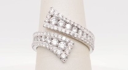 MICHAEL M LADIES 18K BYPASS RING 1.46CTW