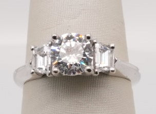 18K WG .63 CTW A. JAFFE SEMI MOUNT DIAMOND RING