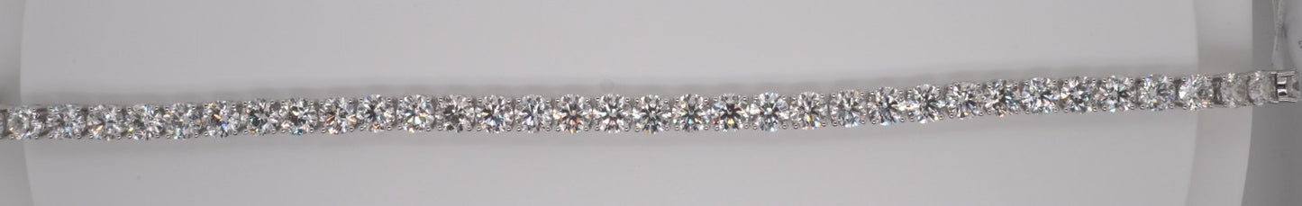 LADIES PLAT ROUND DIAMOND BRACELET 14.63CTW