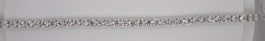 LADIES PLAT ROUND DIAMOND BRACELET 14.63CTW