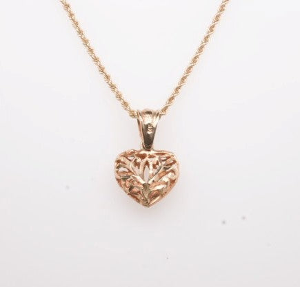 14K HEART CHARM